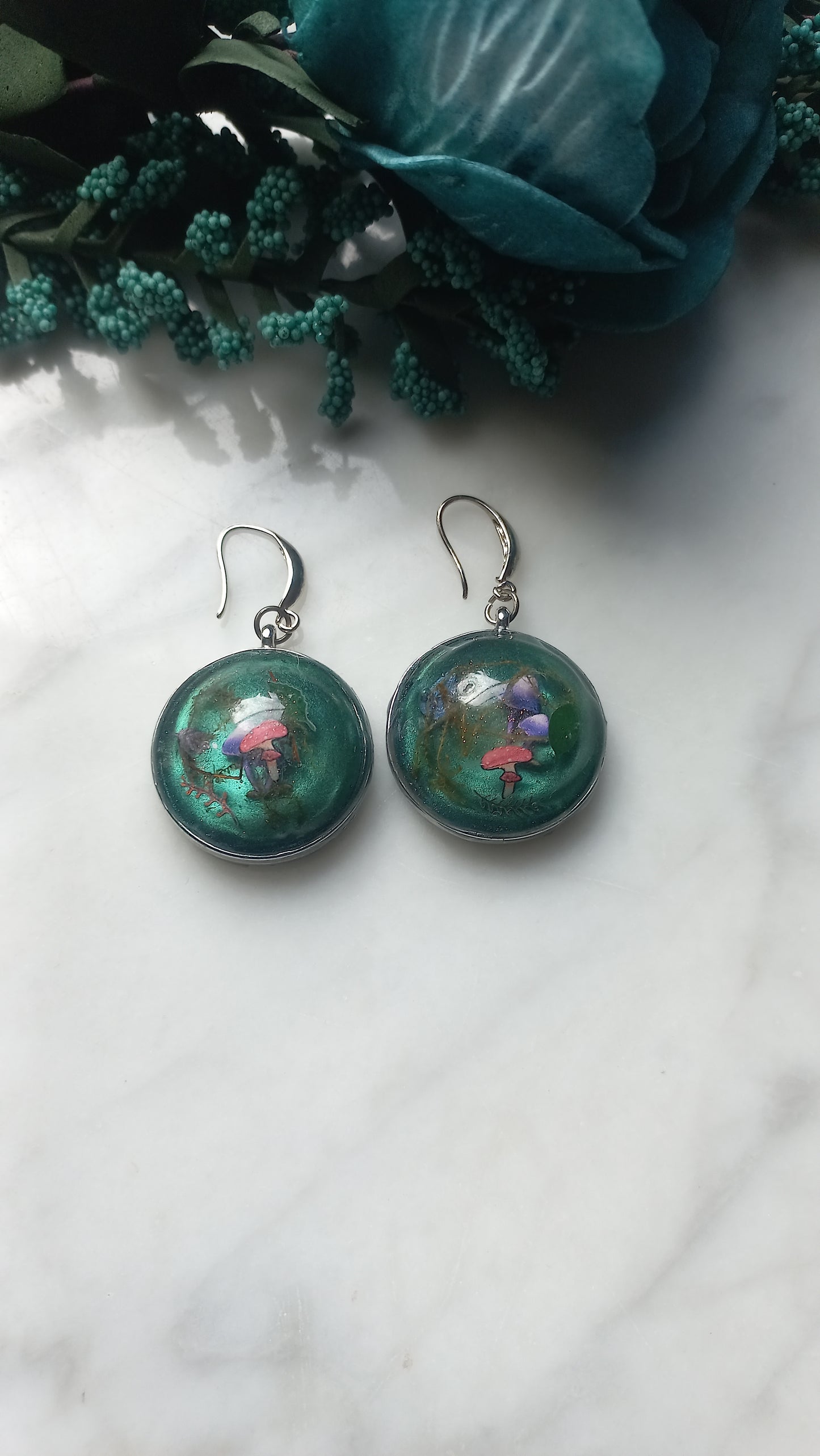 Forest Fantasy-themed Resin Earrings
