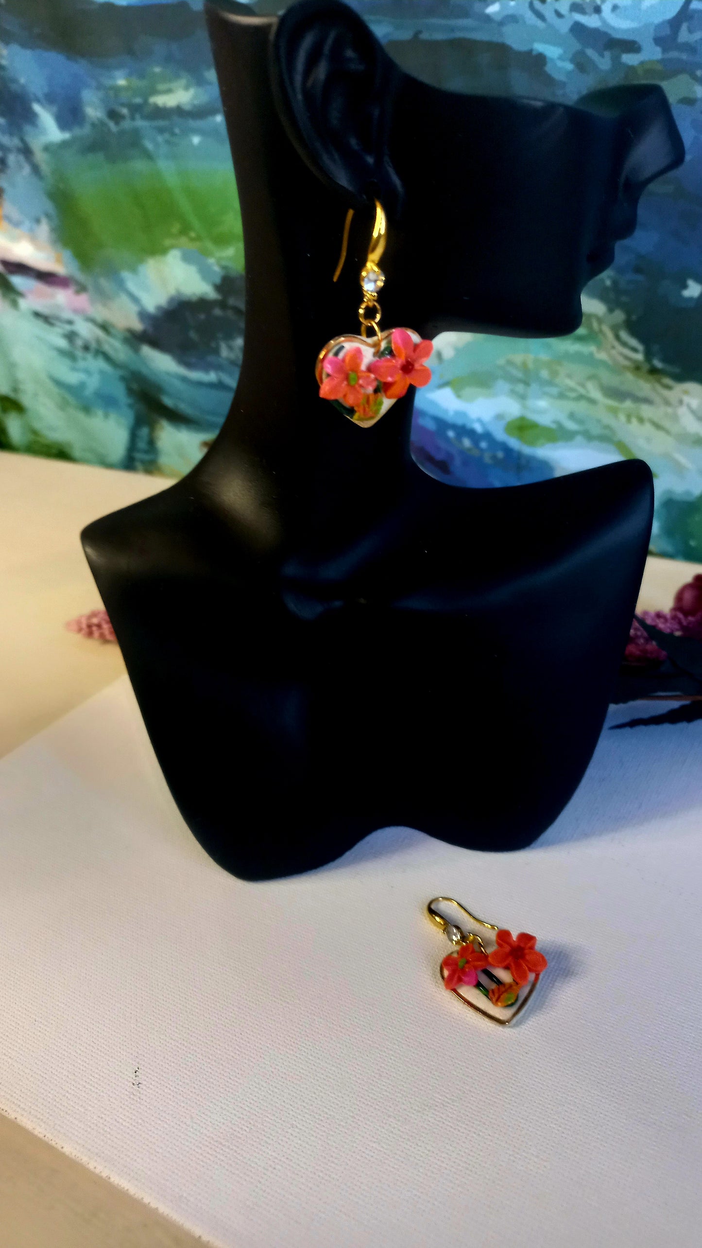 Floral Earring Heart