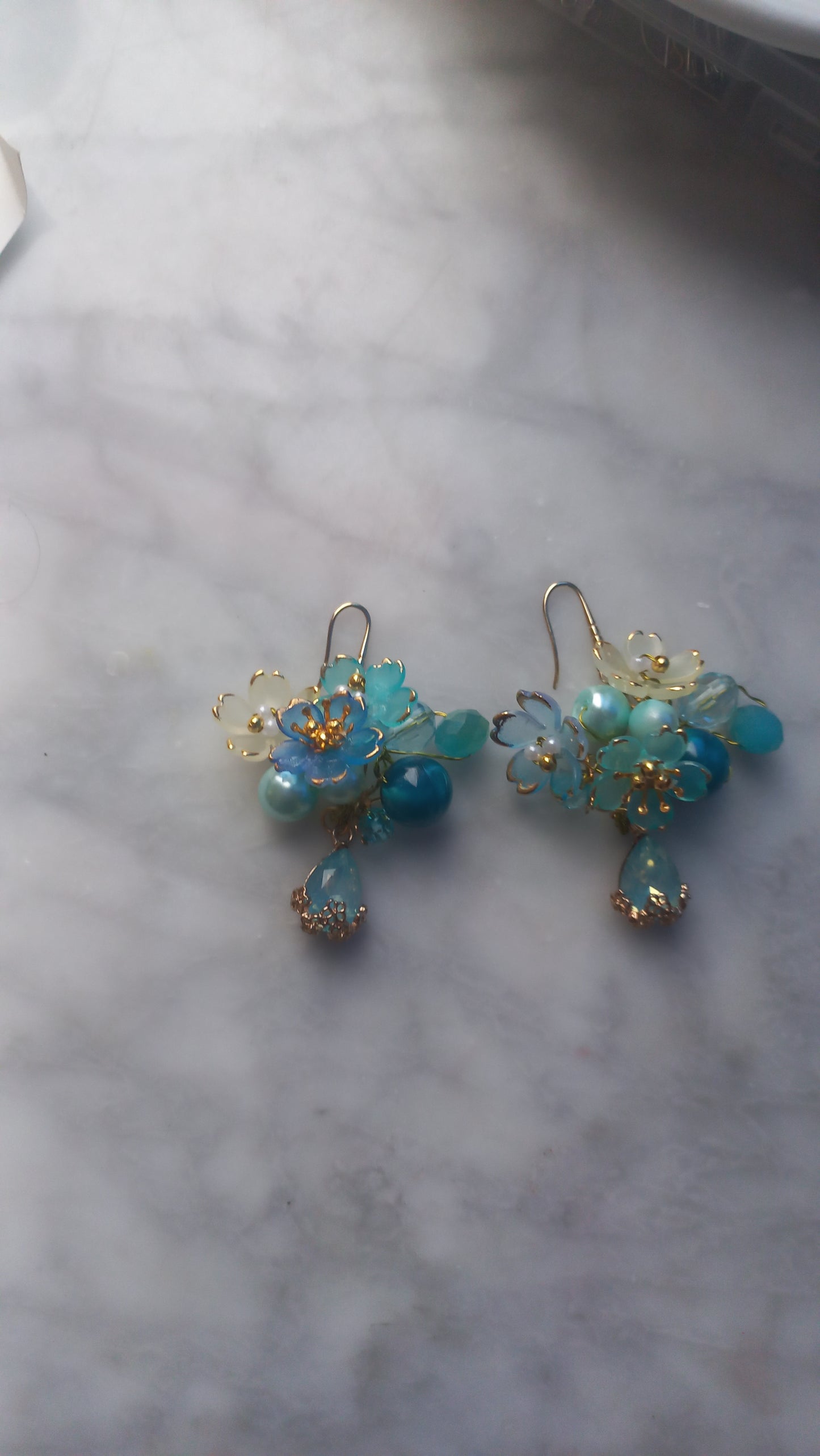 Acrylic Sakura Blossom earrings