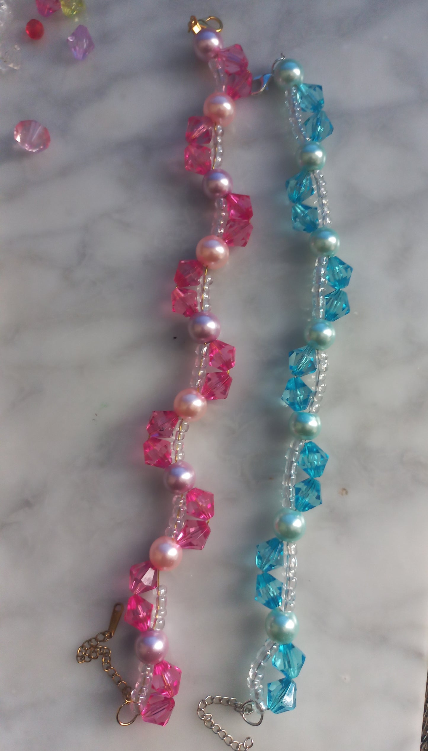 Bycone & Pearl bead bracelets
