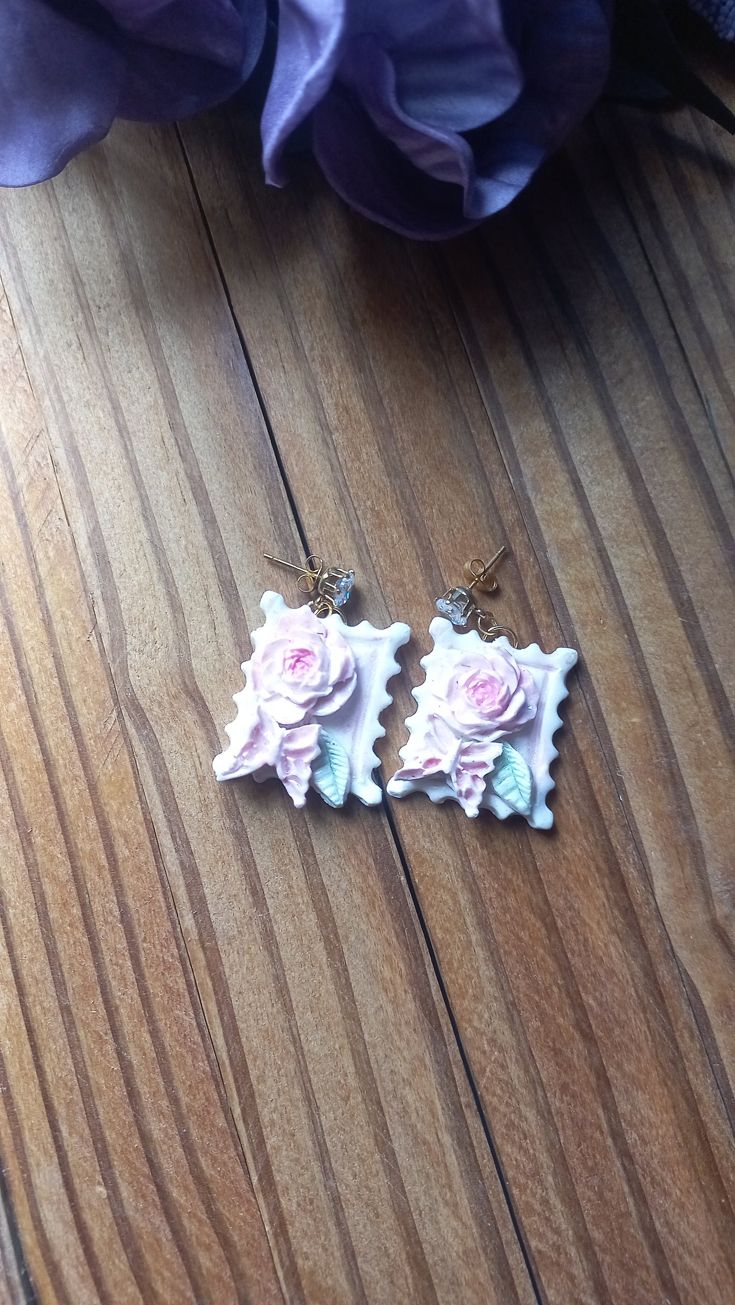 Polymer clay postage stamp design